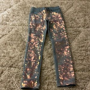 Glitter jeans from justice